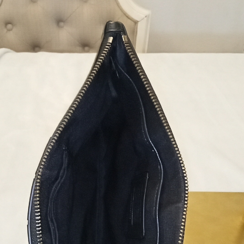 Elegant Black and Blue Men's Bag LARGE EUC - Picture 7 of 8